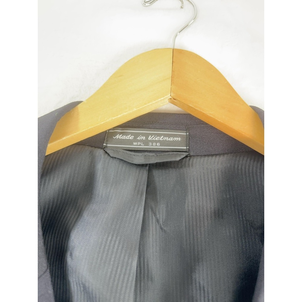 Saddlebred Blazer Mens 46 Regular Navy Performance Two Button Suit Jacket - Picture 7 of 16